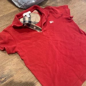 Boys Burberry polo shirt